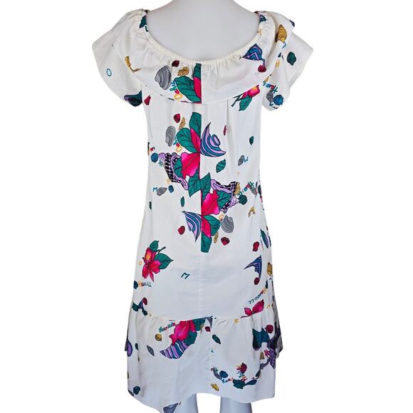Hilo Hattie Floral Ruffle Bottom Hawaiian Women's Dress Small - Picture 2 of 4